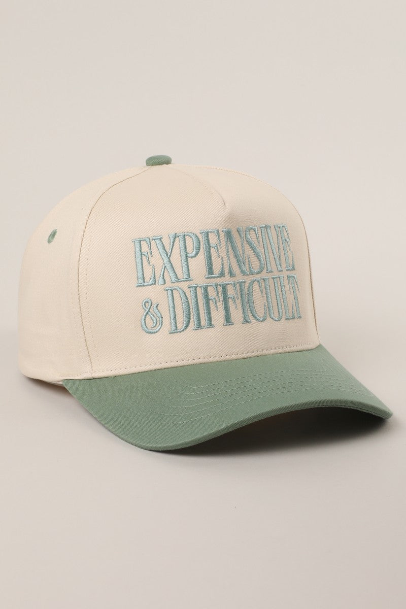 Expensive And Difficult Embroidered Trucker Hat