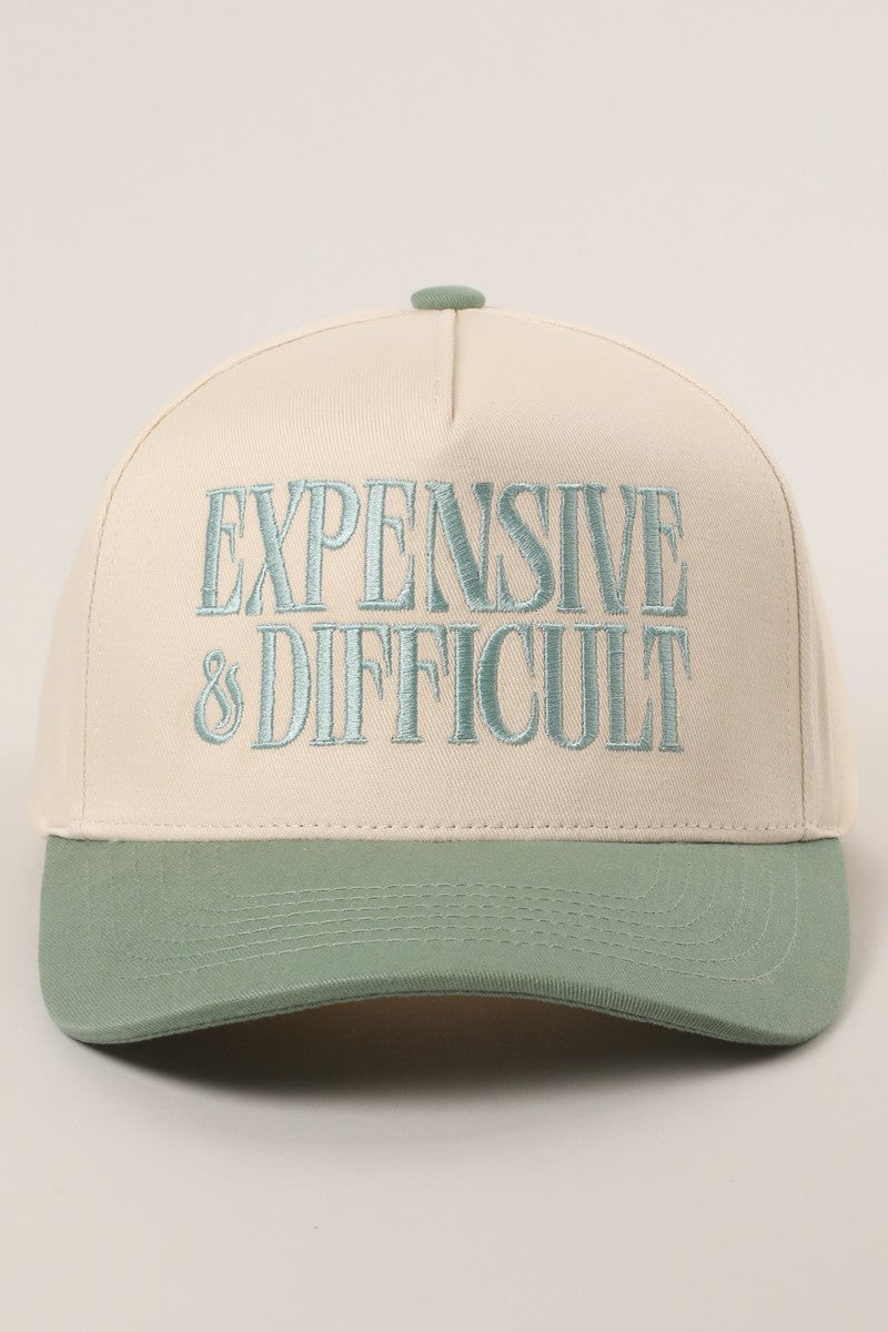 Expensive And Difficult Embroidered Trucker Hat