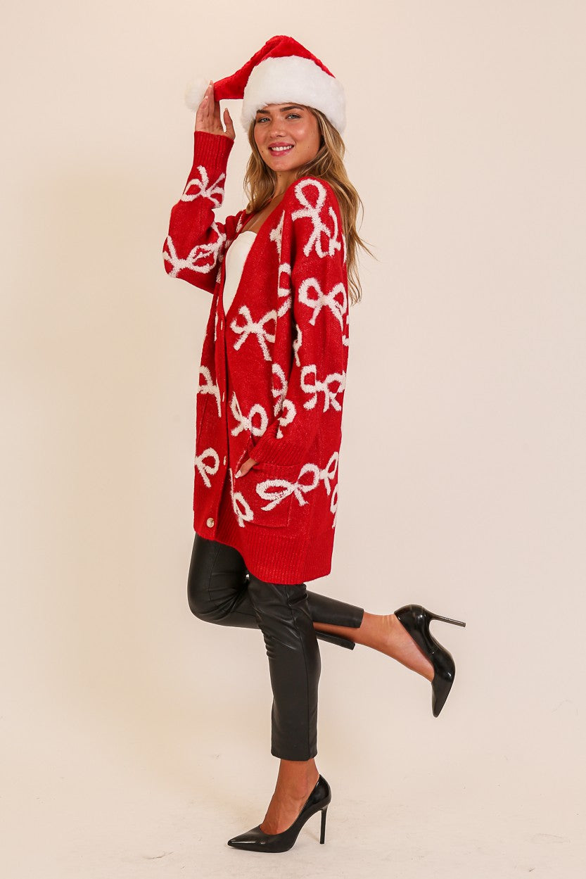 Sugar & Bows Oversized Cardigan