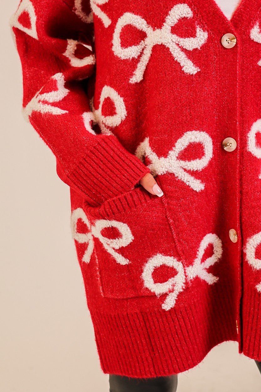 Sugar & Bows Oversized Cardigan