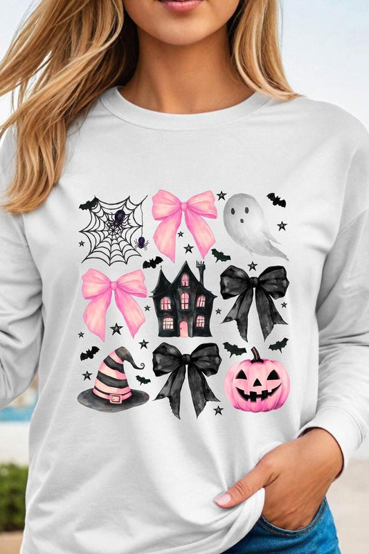 Cute Halloween Apparel: Graphic Long Sleeve Top
