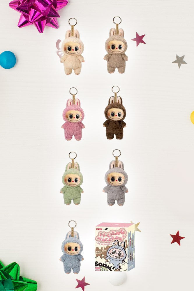 Labubu Macaron Monster Doll Keychain Blind Box- CASE OF 6