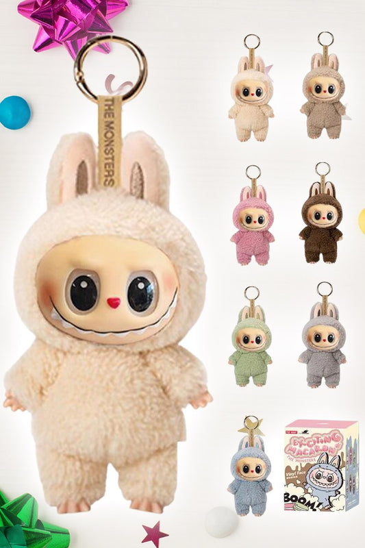 Labubu Monster Doll Keychain Blind Box- single