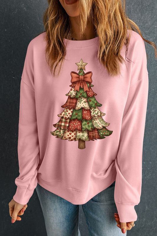 Christmas Tree Long Sleeve Pullover Sweatshirt