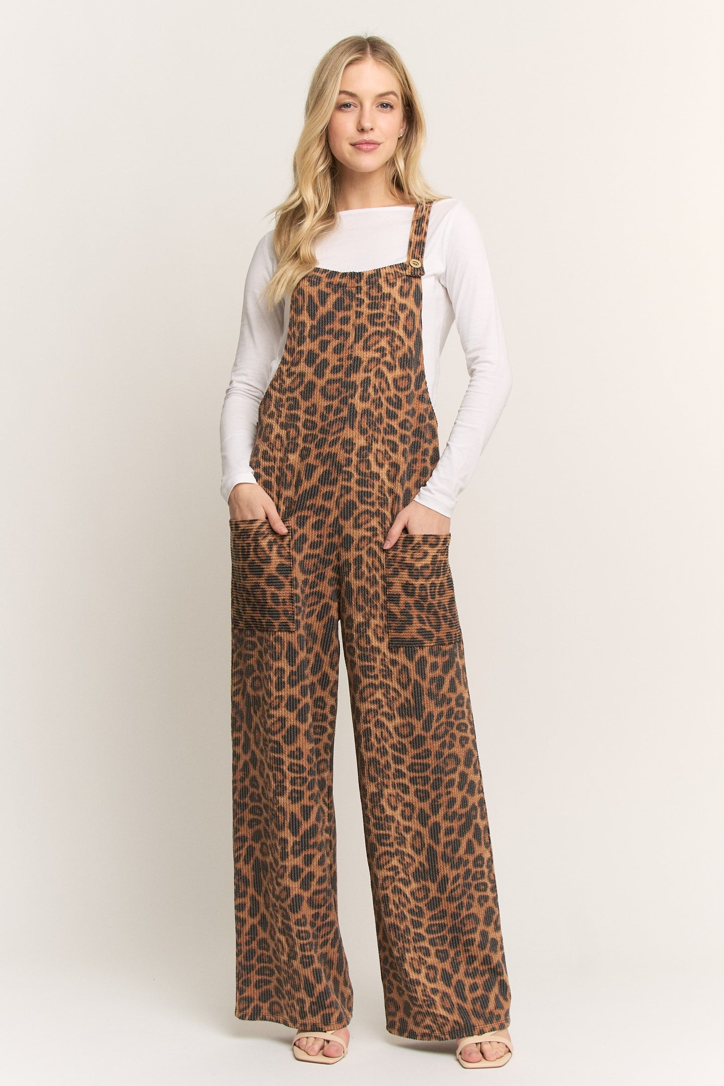 Sleeveless Animal Urban Ribbed Jumpsuits