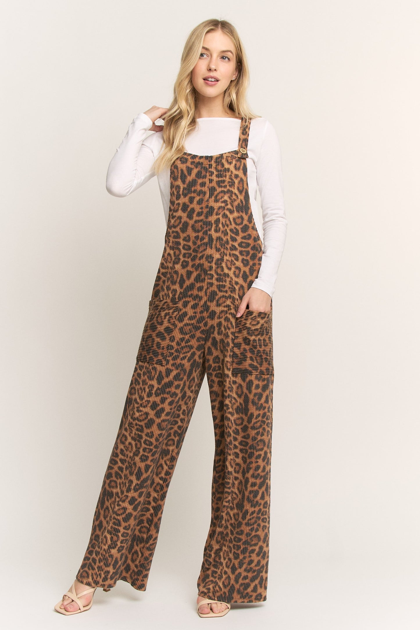 Sleeveless Animal Urban Ribbed Jumpsuits