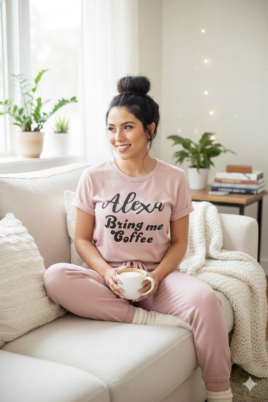 "alexa, Bring Me Coffee" Graphic Tee