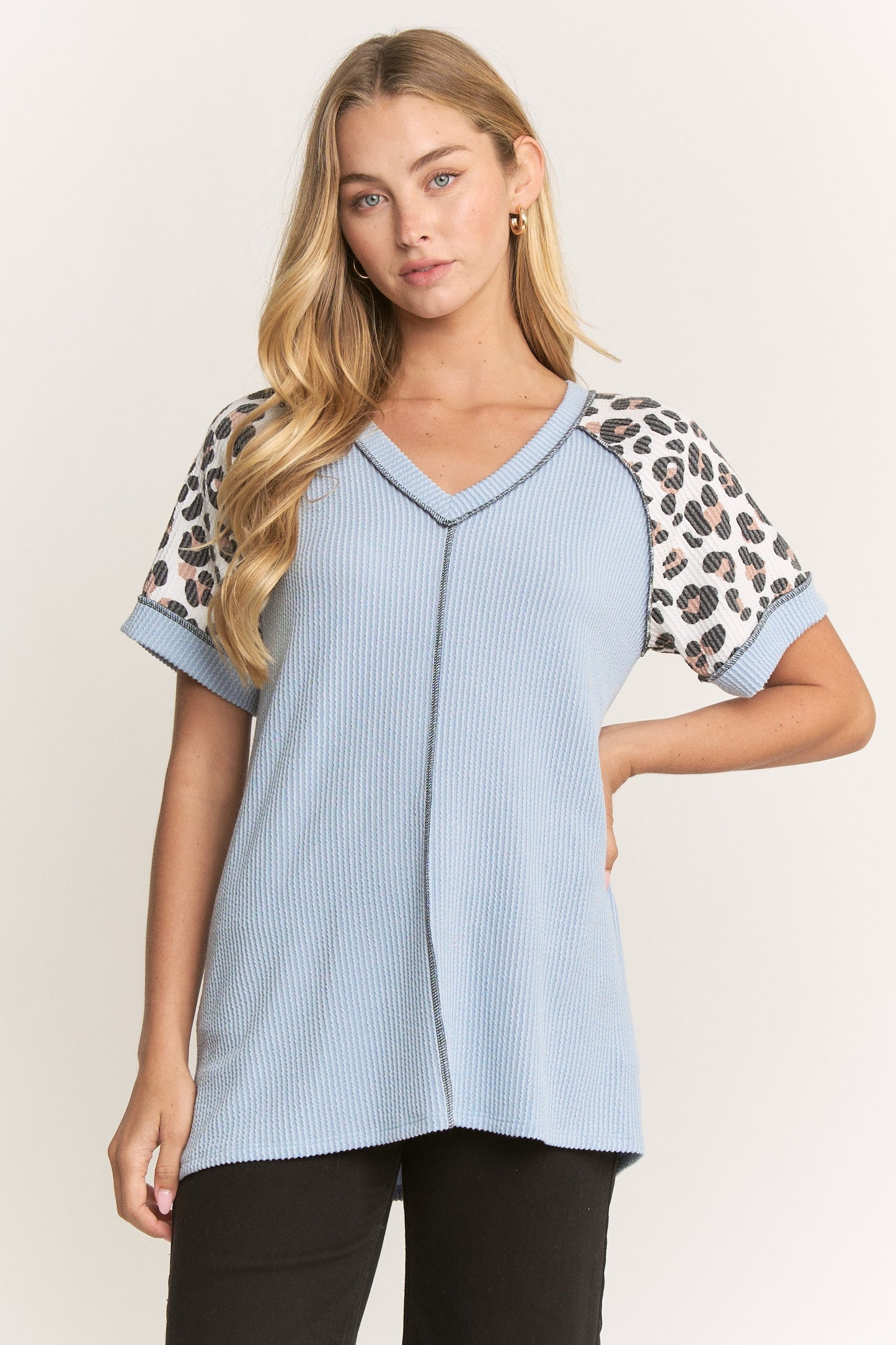 Animal print top