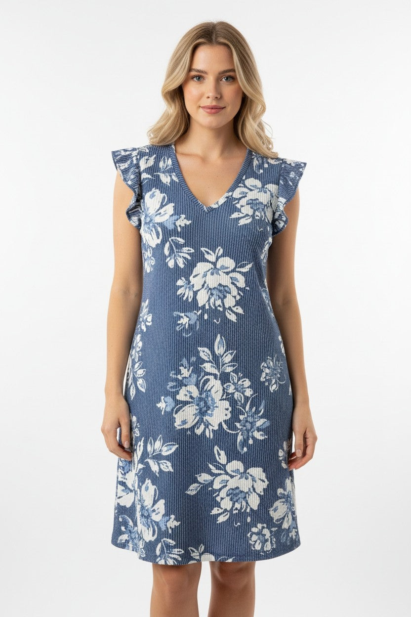 Coastal Blossom Dress w/ pockets