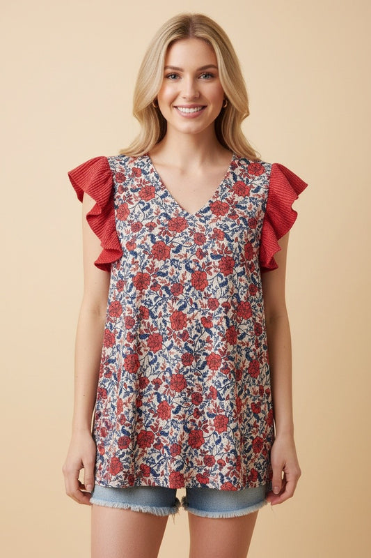Americana Bloom Top