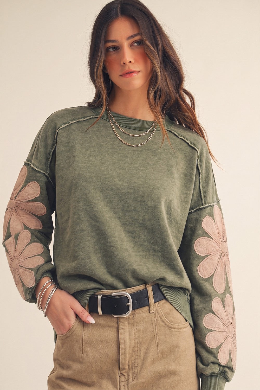 The Olive Meadow Pullover