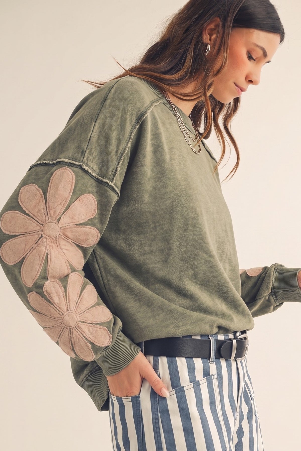 The Olive Meadow Pullover