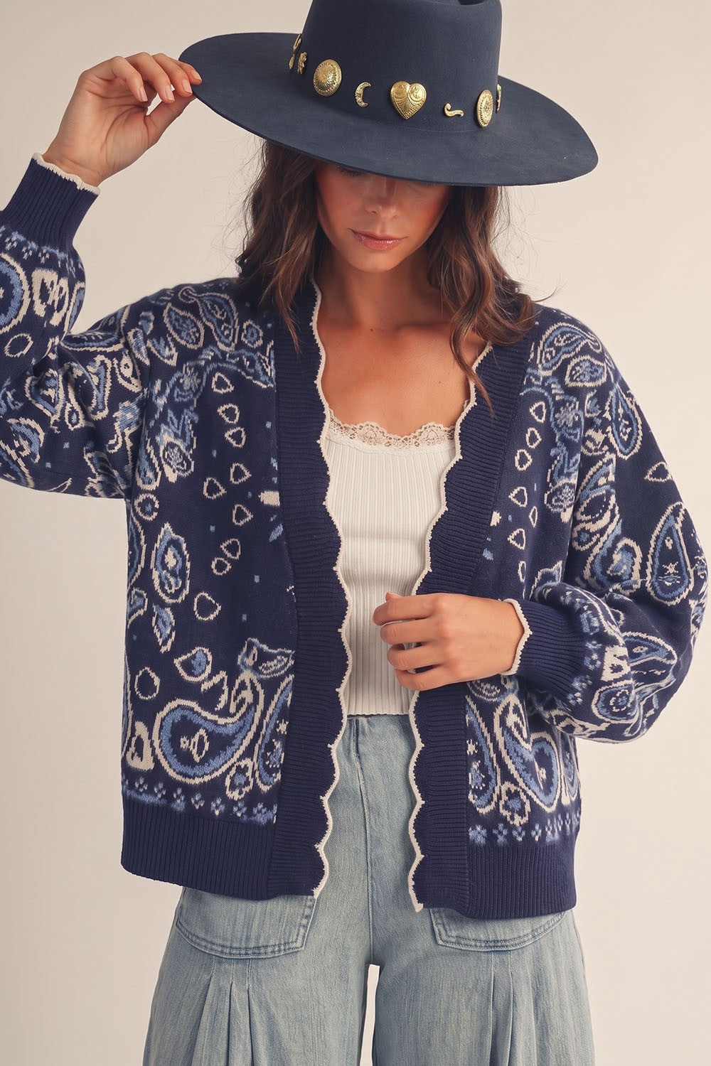 The Bluebird Bandana Cardigan