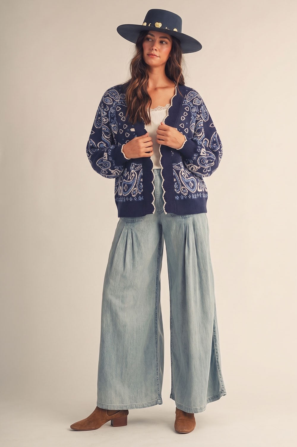 The Bluebird Bandana Cardigan