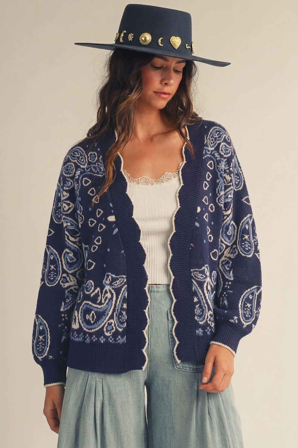 The Bluebird Bandana Cardigan