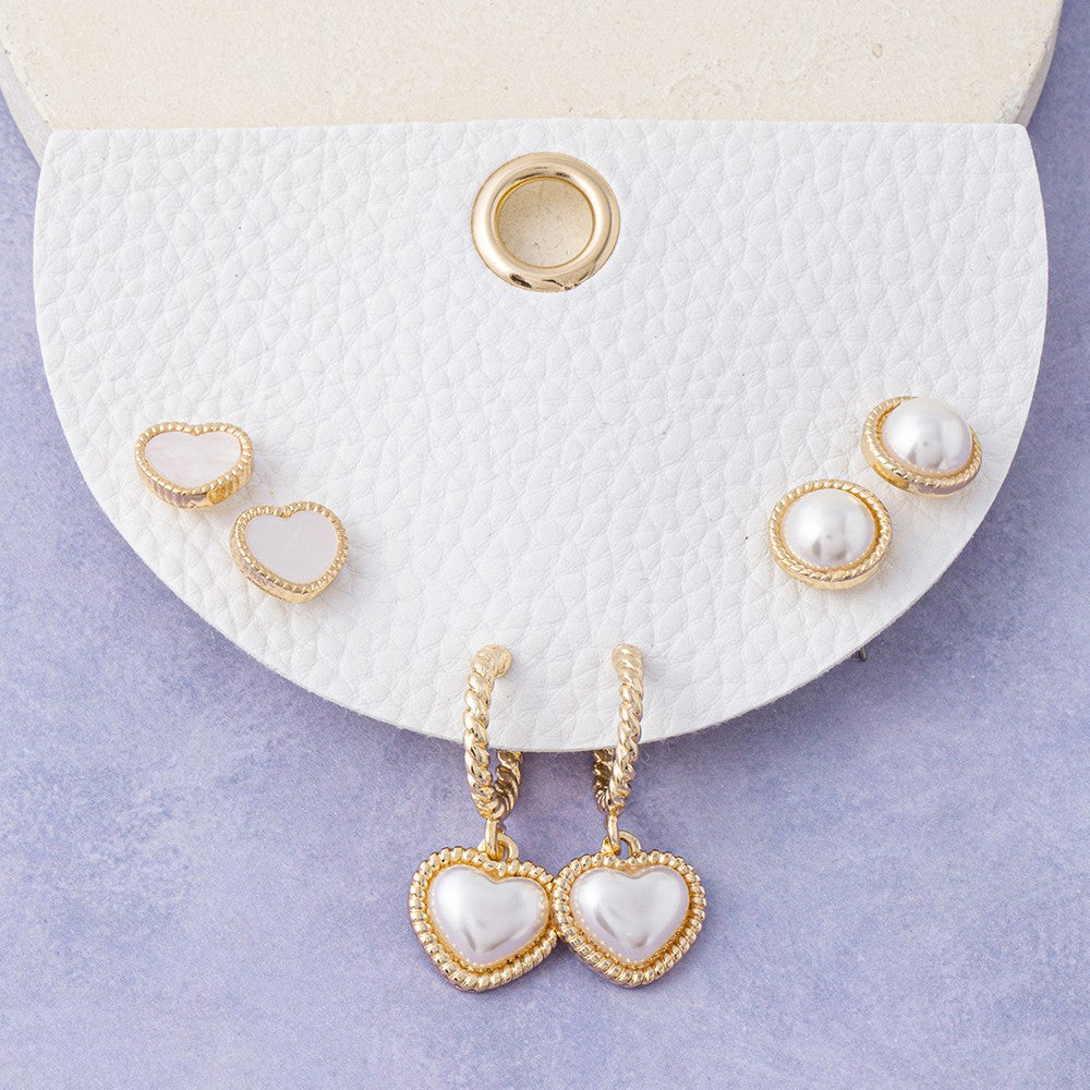 THE LOVE LETTER EARRING SET