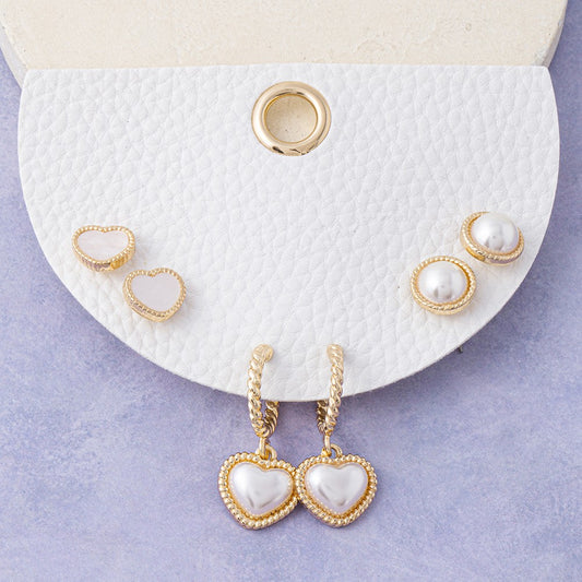 THE LOVE LETTER EARRING SET