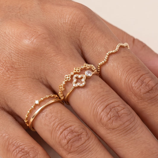 THE CHARMED LIFE RING STACK