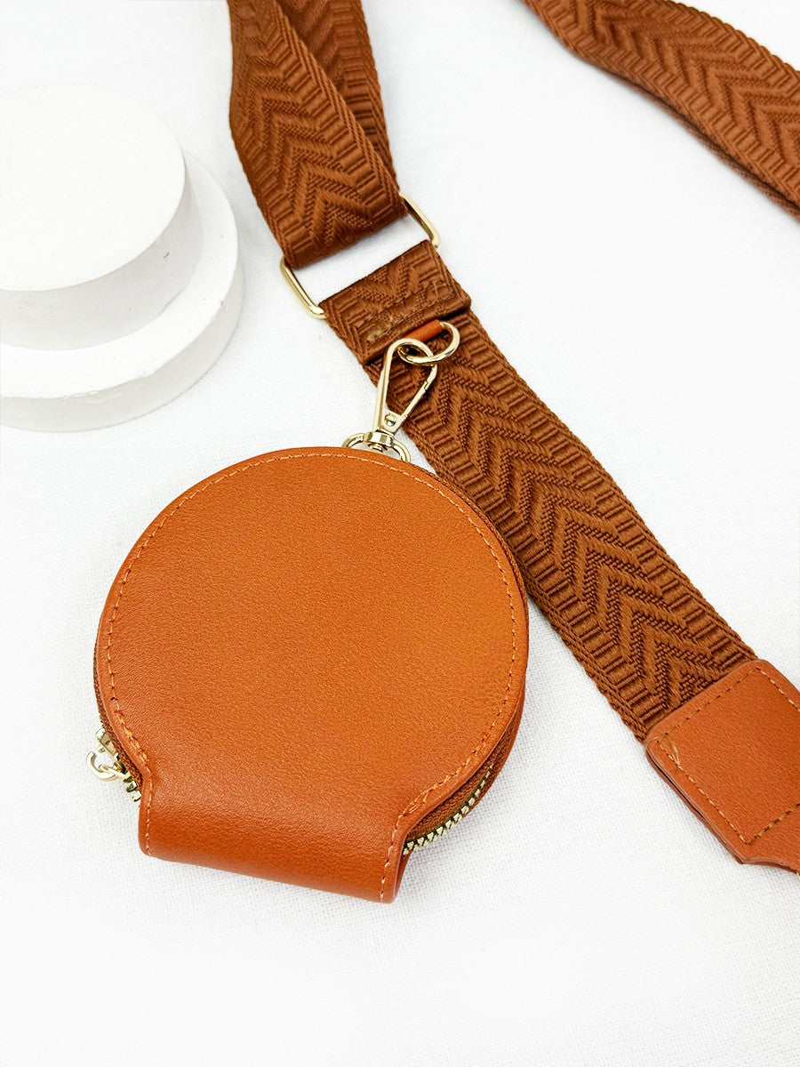 Triple Pocket Coin Purse & Faux Leather Sling Bag