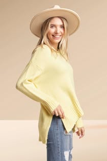 Buttercup yellow sweater