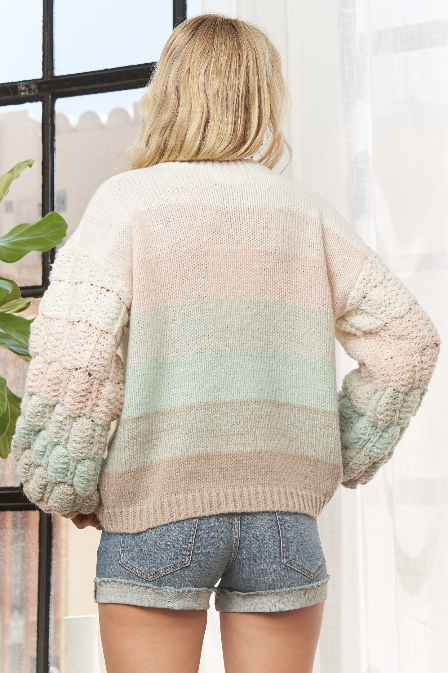 Multi Color Sweater Top