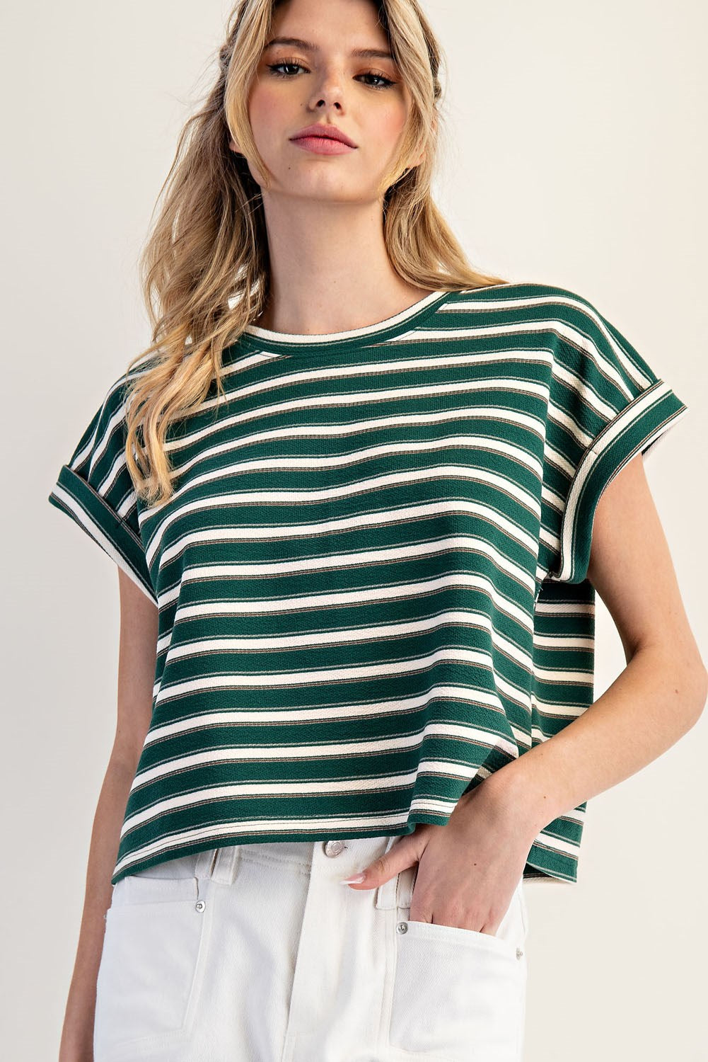 THE PARK AVENUE STRIPE TOP