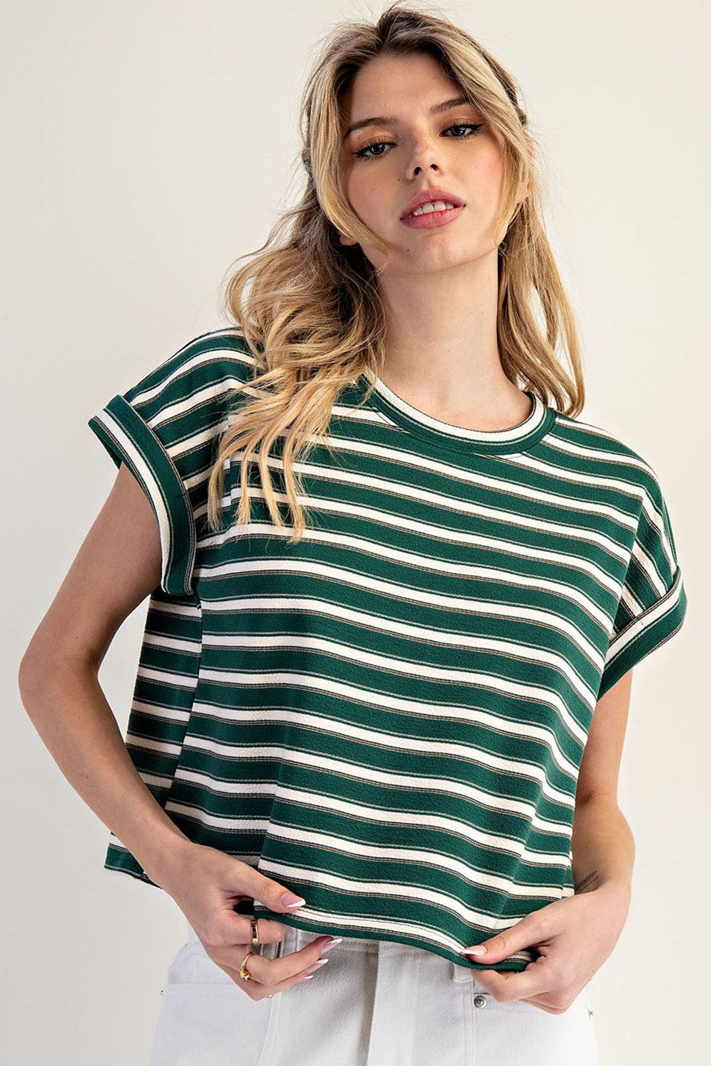 THE PARK AVENUE STRIPE TOP