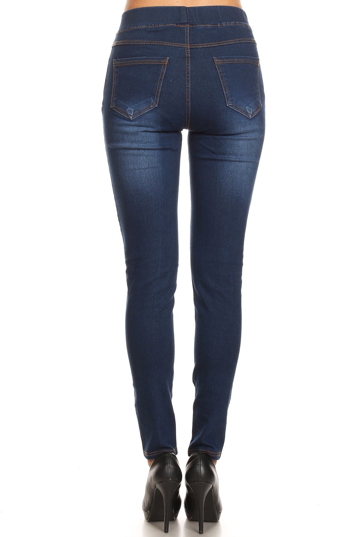 Basic Pull On stretchy Jeans