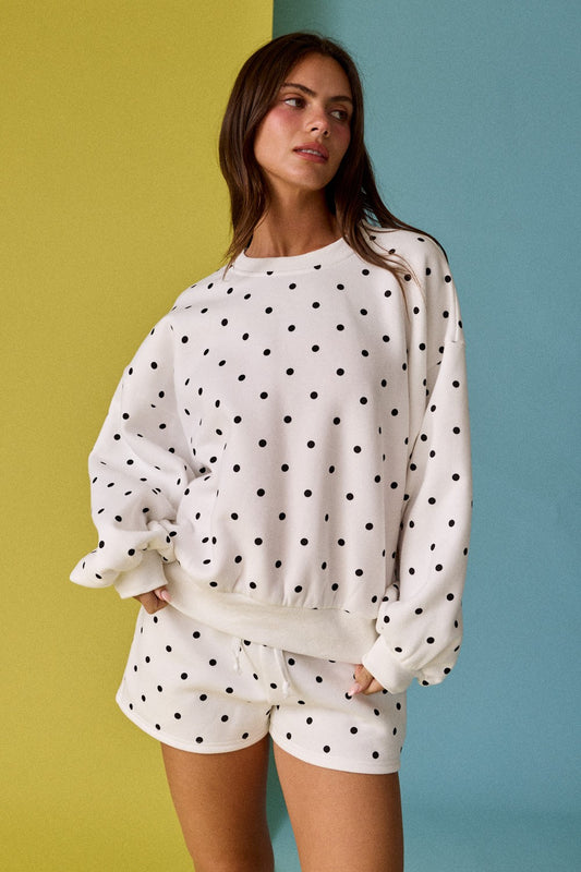 Black & White polka dot set