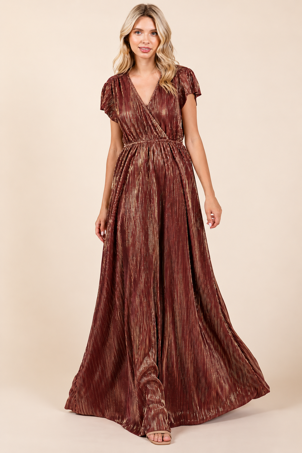 The Bordeaux at Midnight Maxi Dress