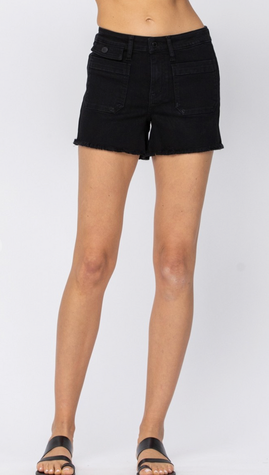 Judy Blue Cargo Patch Pocket Shorts