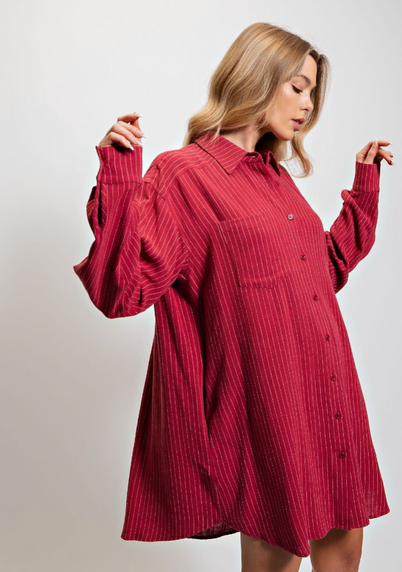 Crimson Lane Shirt Dress