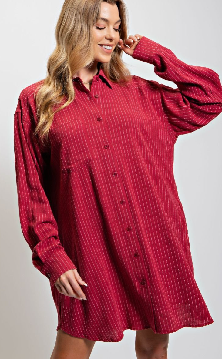 Crimson Lane Shirt Dress