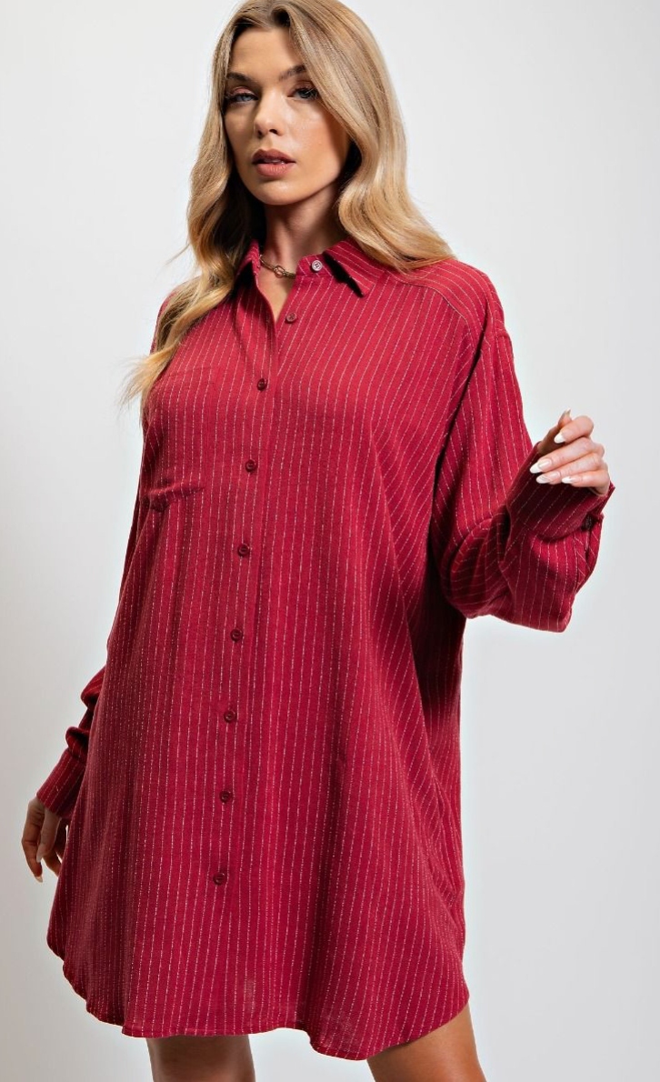 Crimson Lane Shirt Dress