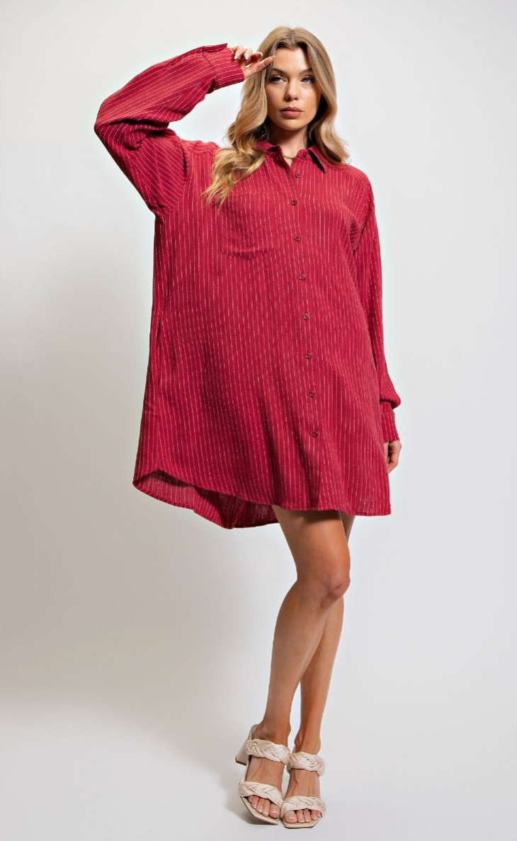 Crimson Lane Shirt Dress