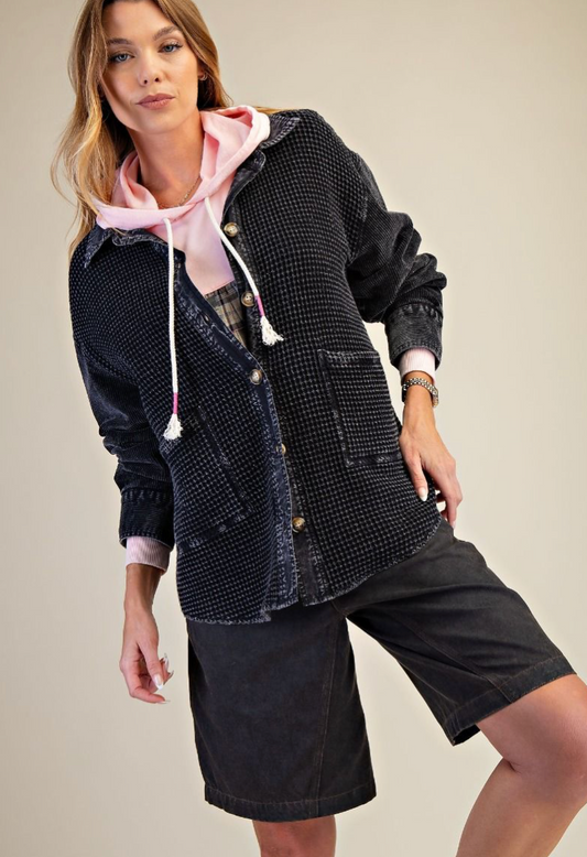 CORDUROY MIX THERMAL WASHED SHACKET