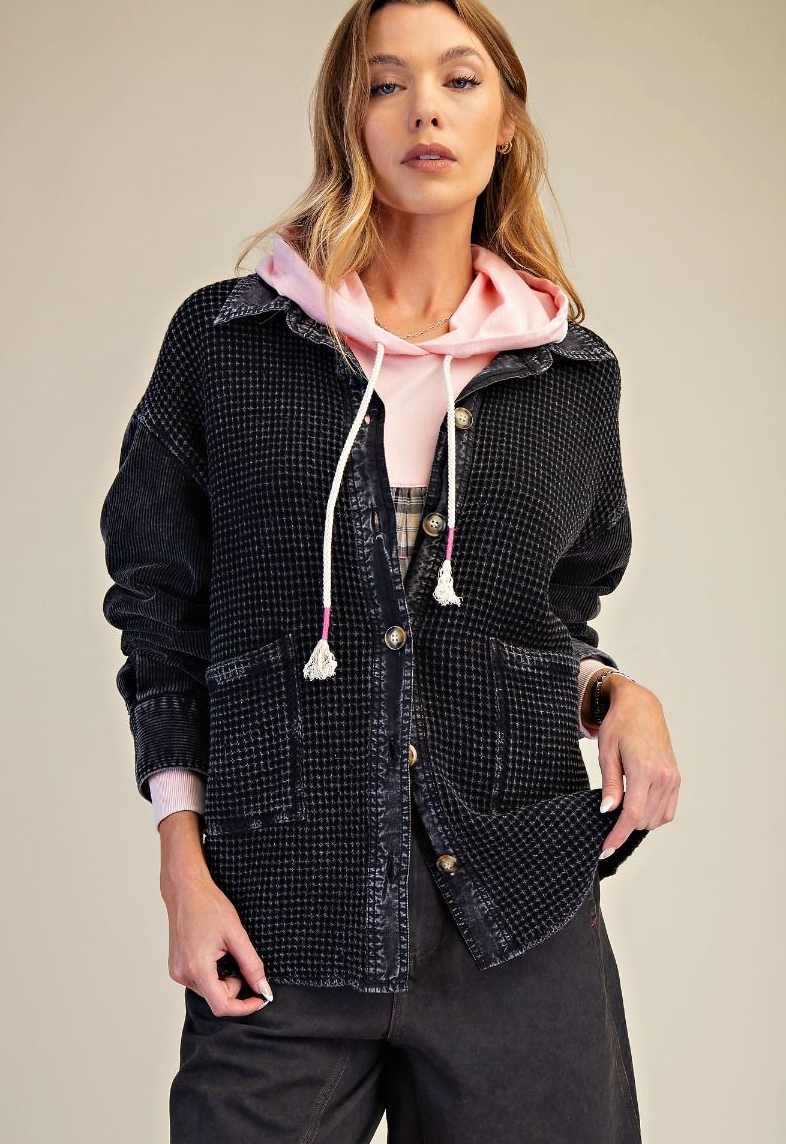 CORDUROY MIX THERMAL WASHED SHACKET