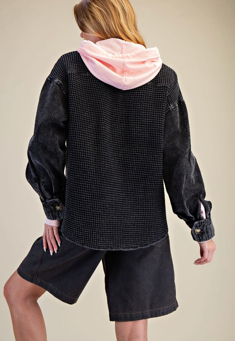 CORDUROY MIX THERMAL WASHED SHACKET