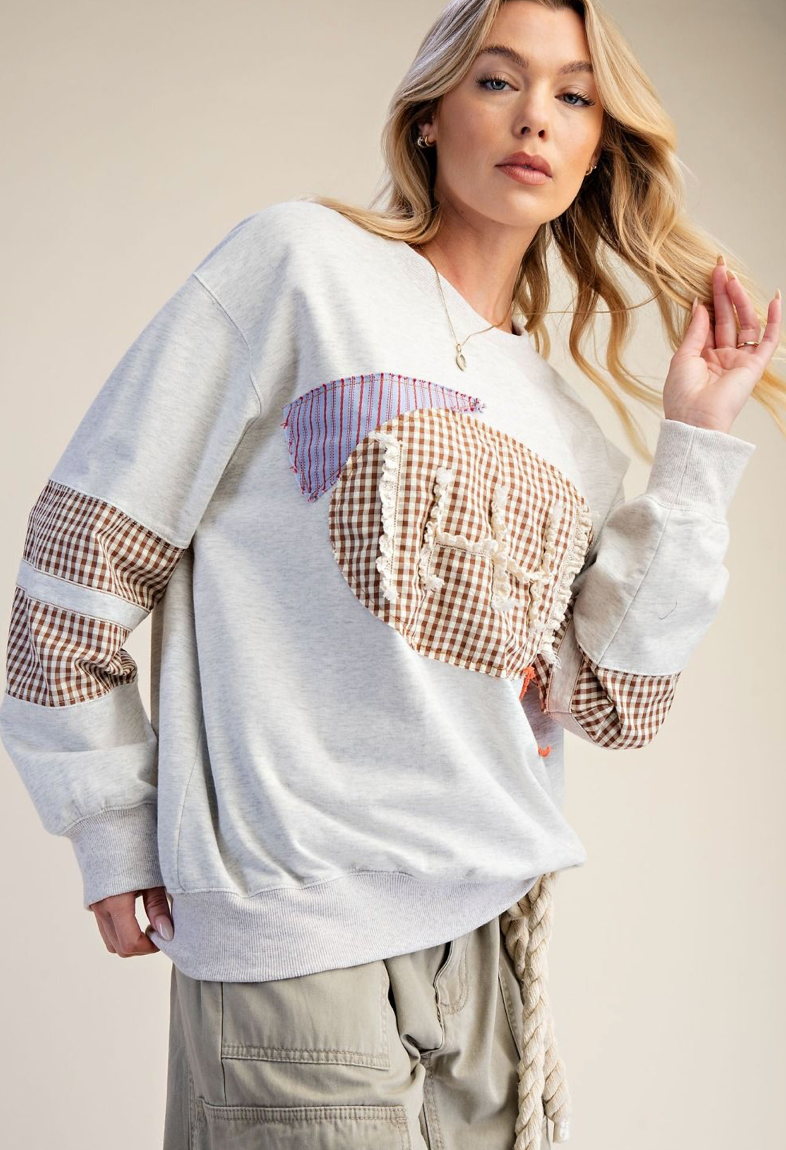GAME DAY PATCH FRONT WASHED PULLOVER