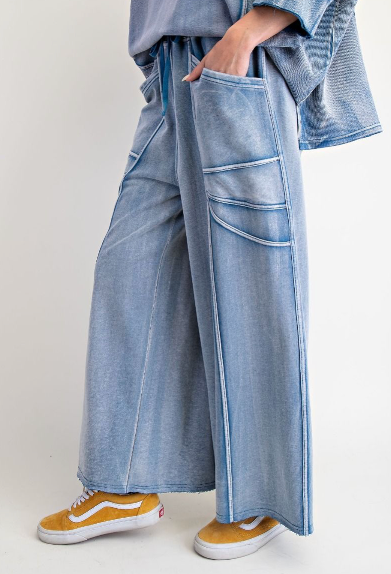 MONKEY WASHED TERRY PANTS