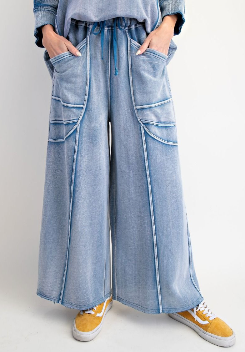 MONKEY WASHED TERRY PANTS