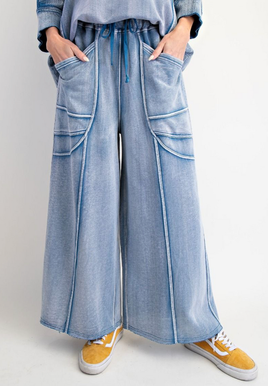 MONKEY WASHED TERRY PANTS