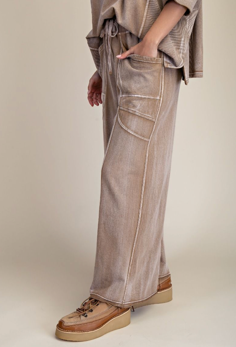 MONKEY WASHED TERRY PANTS