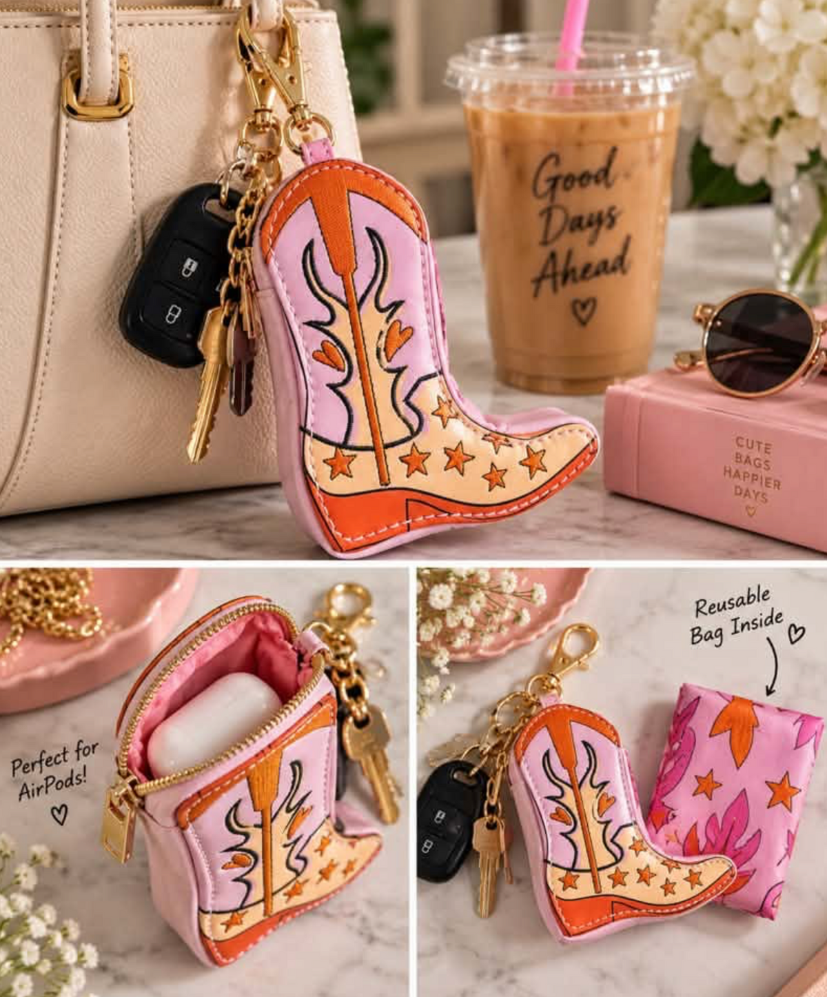 The Howdy Honey Bag Charm & Bag