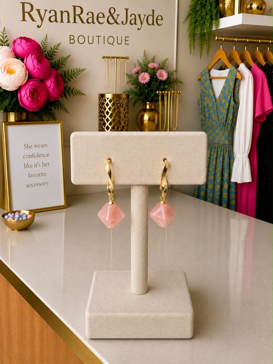 Rosé Romance Earrings