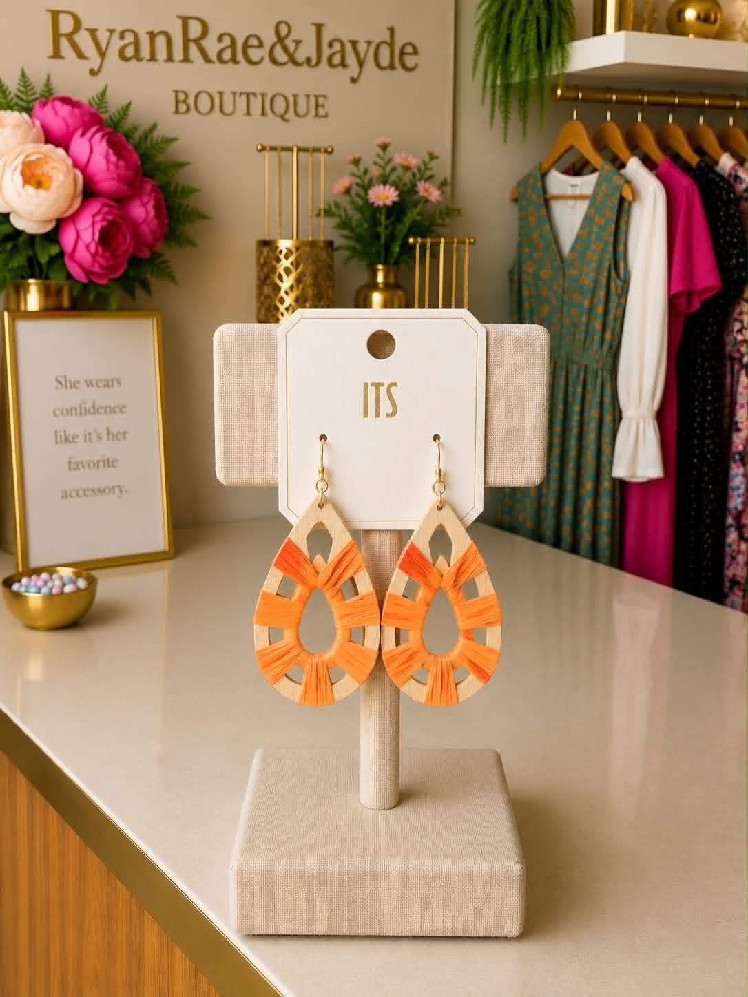 Pumpkin Spice Statement Earrings