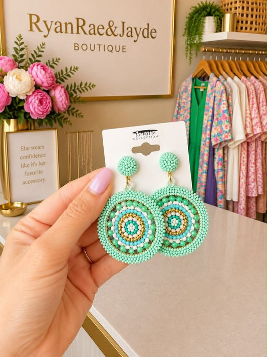 Coastal Luxe Beaded Earrings
