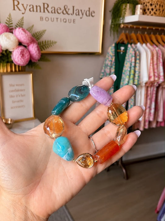 Sunset Sorbet Beaded Bracelet