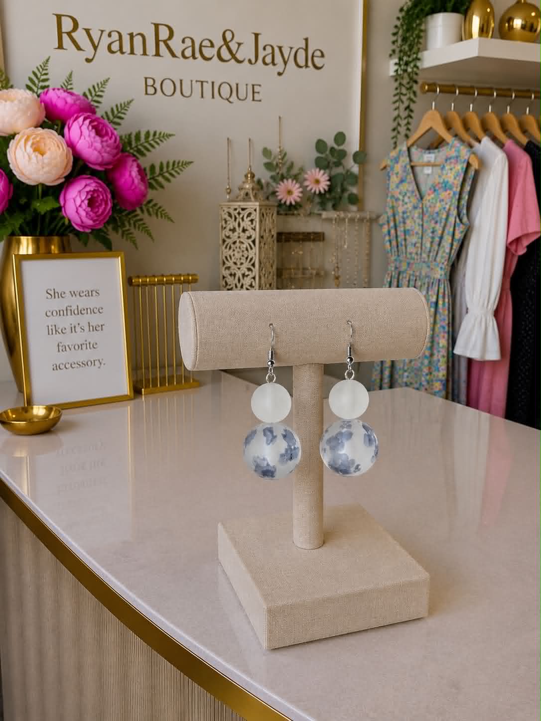 Blue Willow Earrings