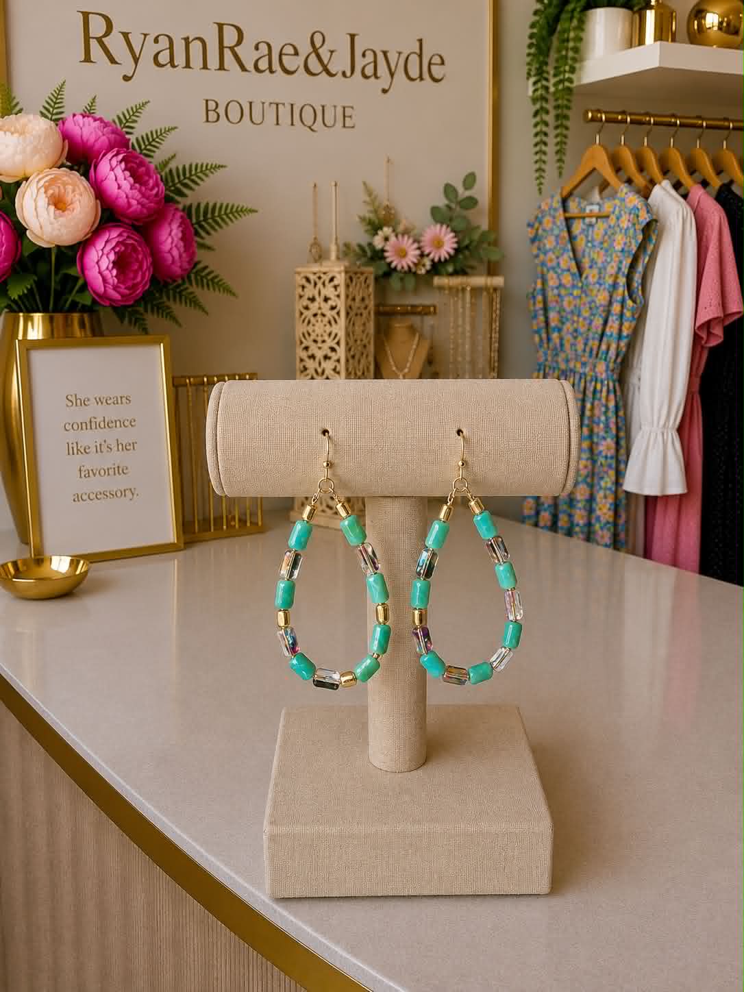Seafoam Sparkle Earrings